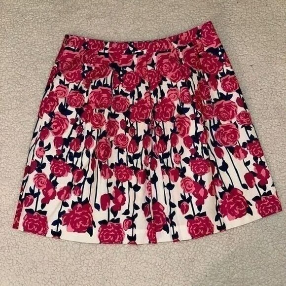 vineyard vines Dresses & Skirts - Vineyard Vines Women’s Kentucky Derby Rose Print Skirt Size 10